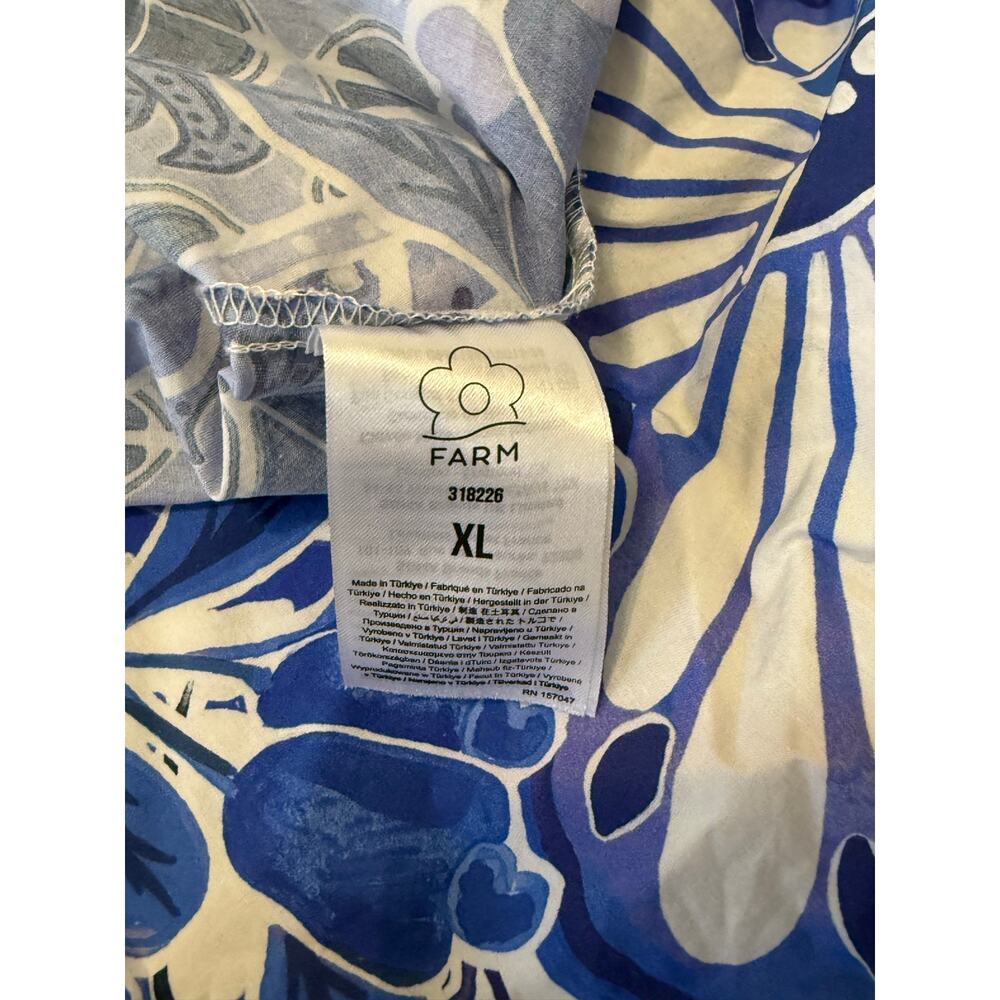 FARM Rio Blue Tile Dream XL Sleeveless Maxi Dress - Picture 11 of 16